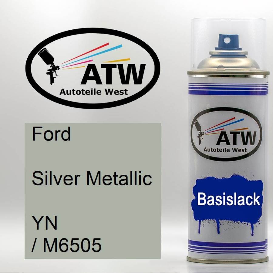 Ford, Silver Metallic, YN / M6505: 400ml Sprühdose, von ATW Autoteile West.